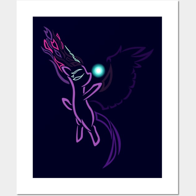 Tribal Pony - Midnight Sparkle Wall Art by Alaina Williams